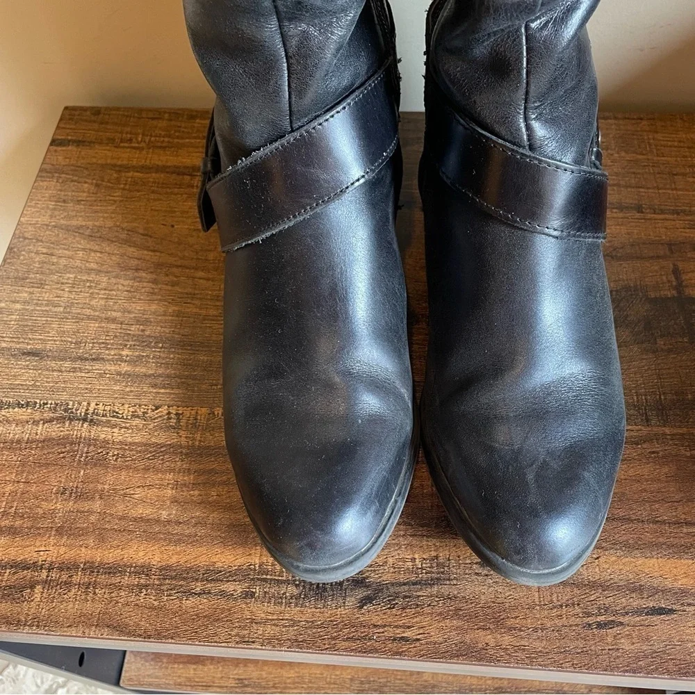 Liz Claiborne black riding boots Leather 6.5